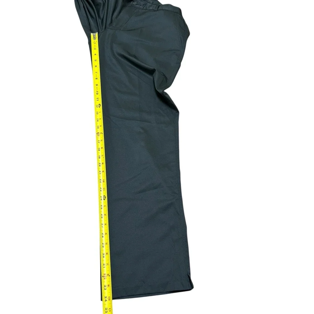 Adidas ClimaLite Golf Pants Mens 34x34 Black Athletic‎ 3 Stripe Back Lightweight